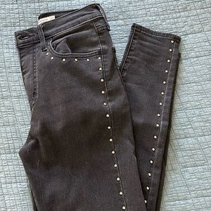 Levi’s studded super skinny jeans